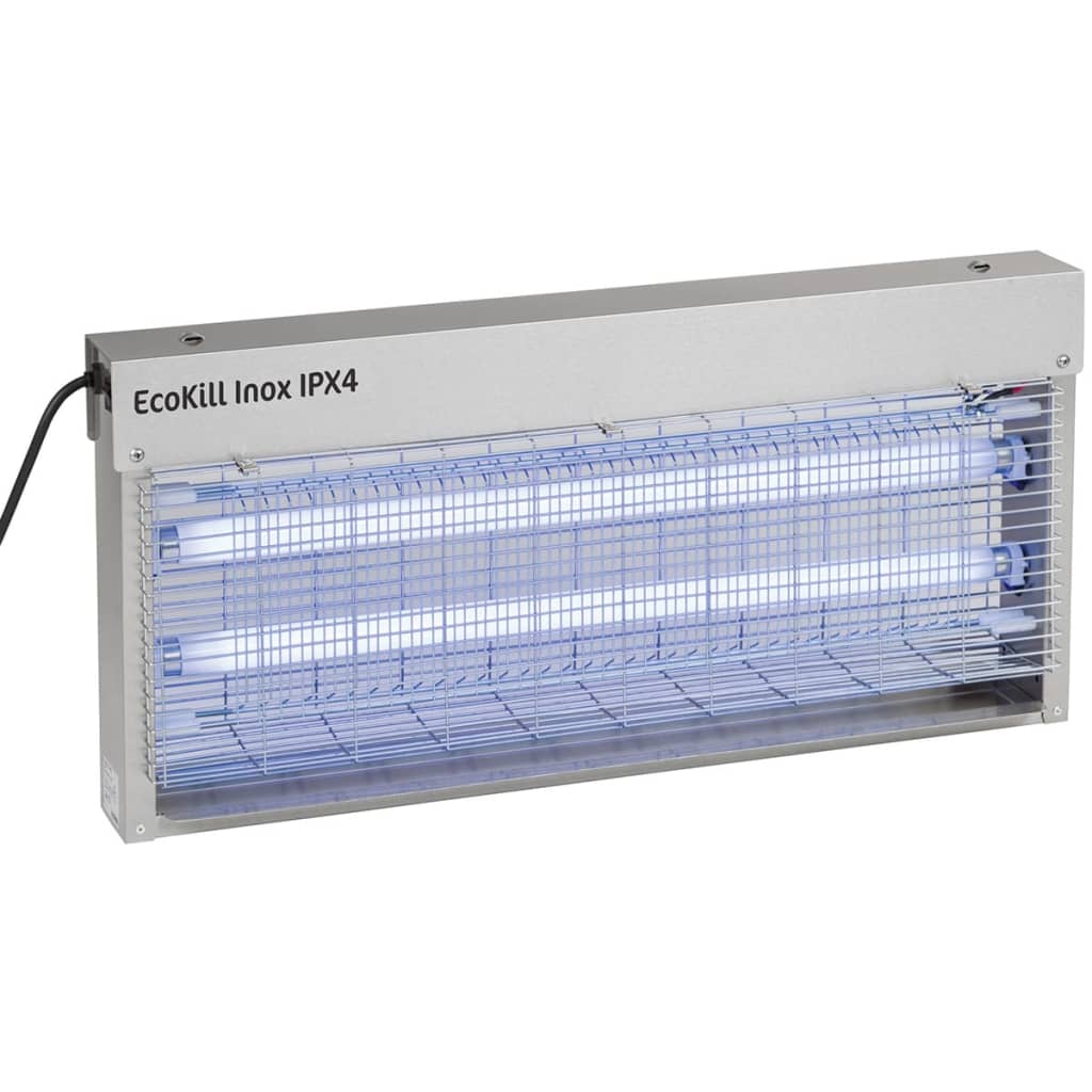 VidaXL - Kerbl Elektrische vliegendoder EcoKill Inox IPX4 2x20W 299936